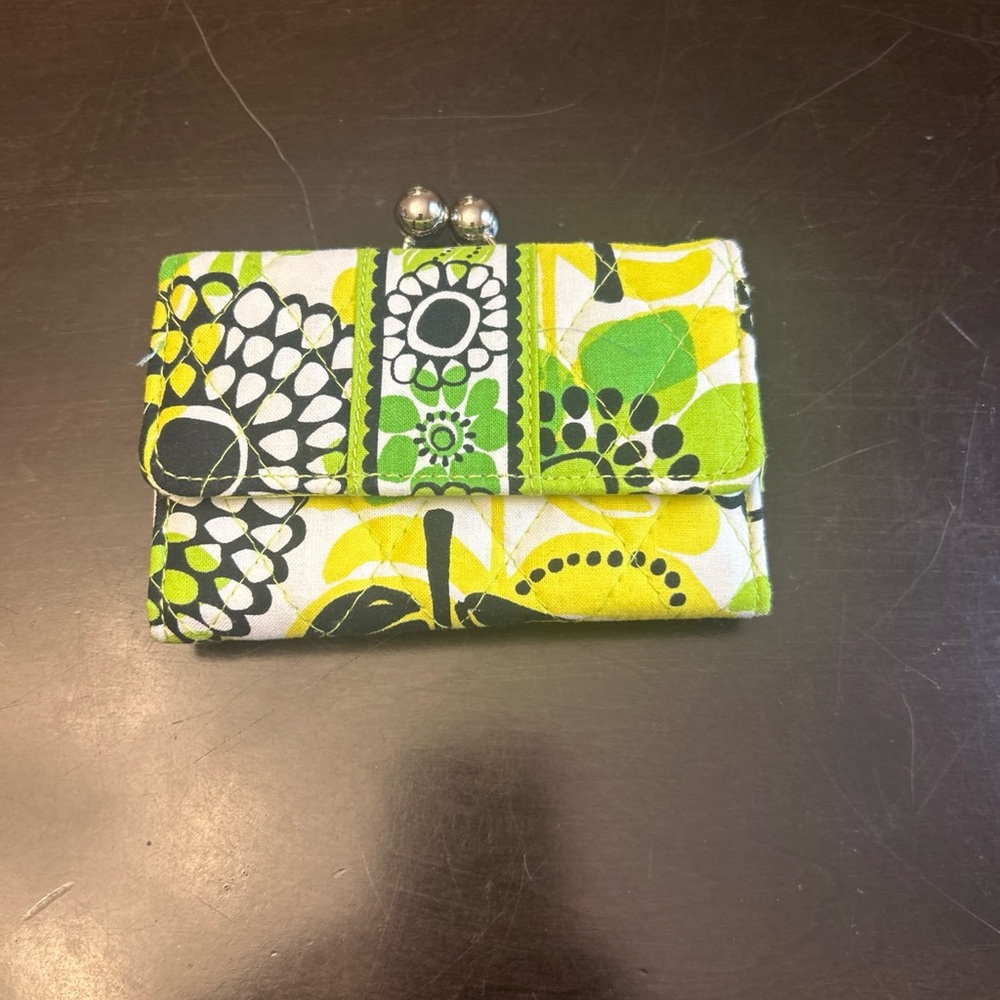 Vibrant Vera Bradley Floral Wallet with Kisslock